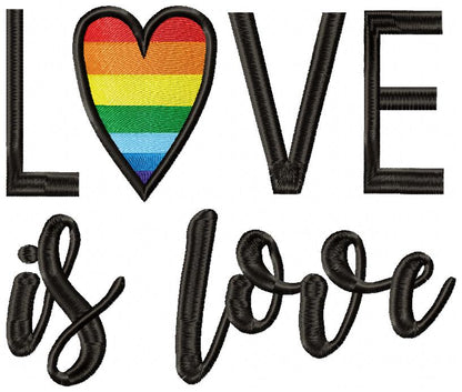 Love is Love - Fill Stitch