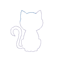 Lucky Black Cat - Applique