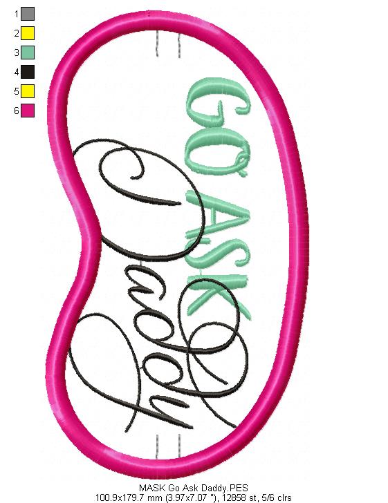 Mother´s day sleep mask pack - Sleep Mask - ITH Project - Machine Embroidery Design