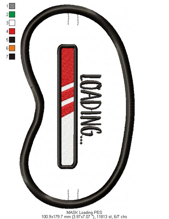 Loading Sleep Mask - ITH Project - Machine Embroidery Design
