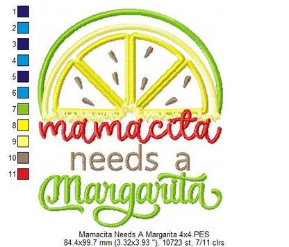 Mamacita needs a Margarita - Applique