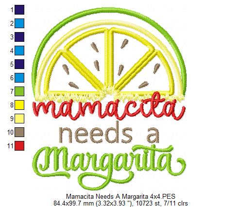 Mamacita needs a Margarita - Applique