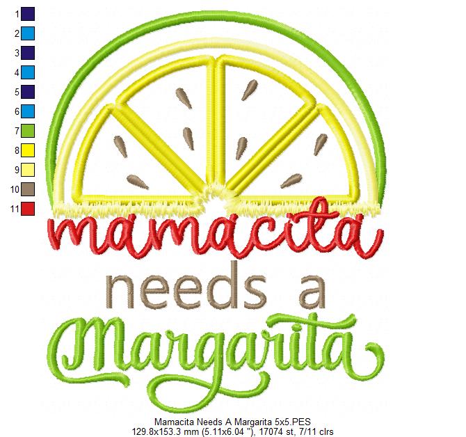 Mamacita needs a Margarita - Applique