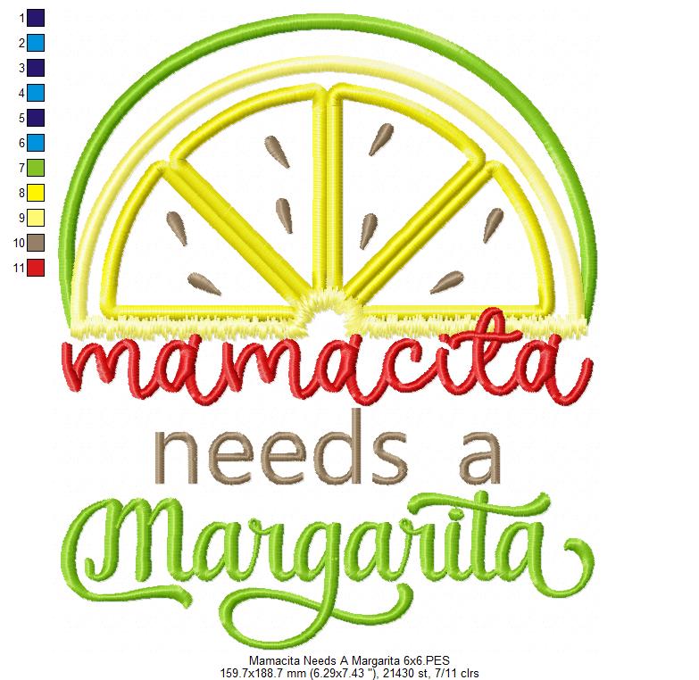 Mamacita needs a Margarita - Applique