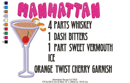 Manhattan Recipe - Applique