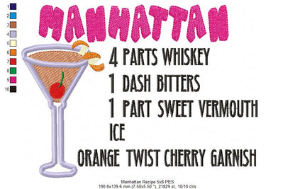 Manhattan Recipe - Applique