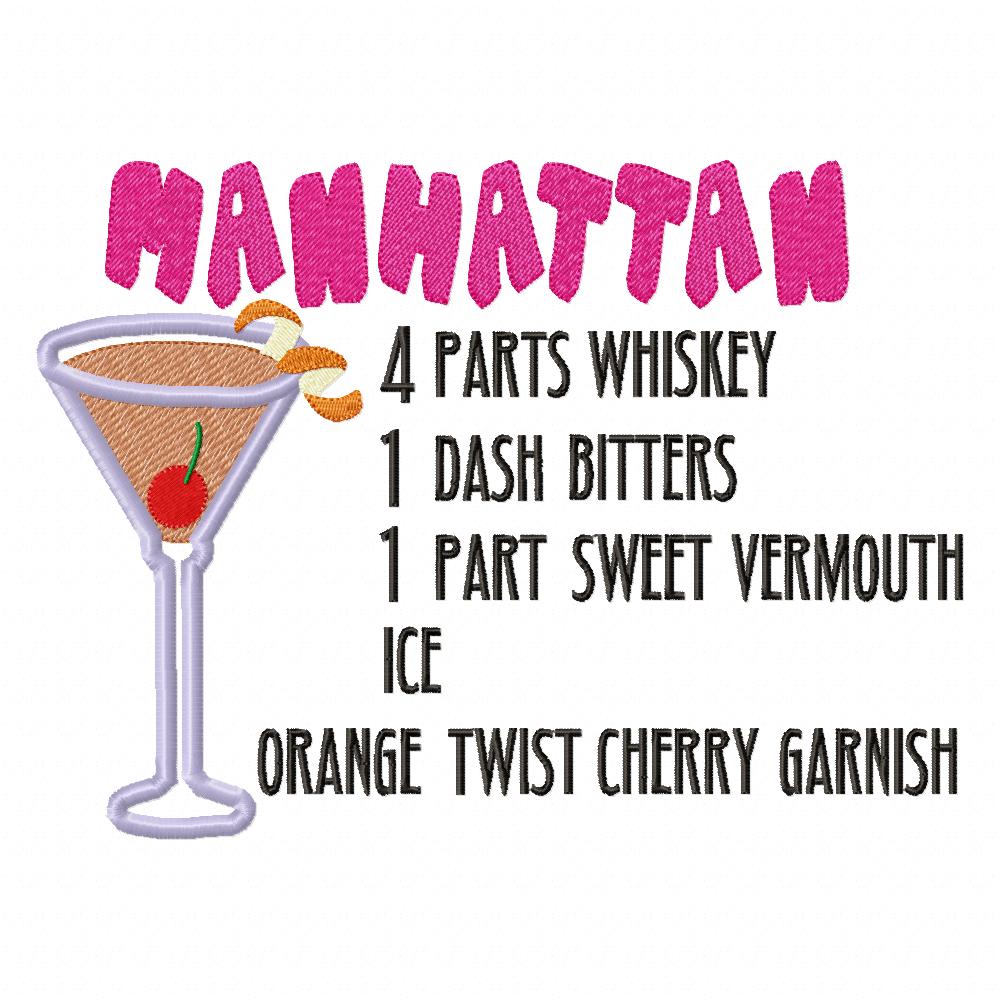 Manhattan Recipe - Applique