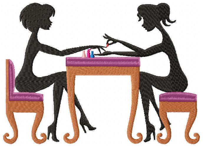 Manicure Girls - Fill Stitch