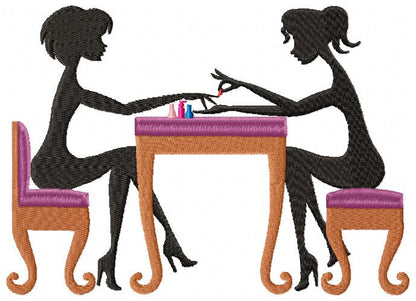 Manicure Girls - Fill Stitch