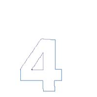 Mardi Gras Birthday Number 4 Four 4th Birthday - Applique