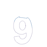 Mardi Gras Birthday Number 9 Nine 9th Birthday - Applique