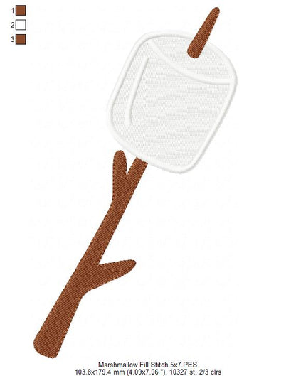 Marshmallow - Fill Stitch