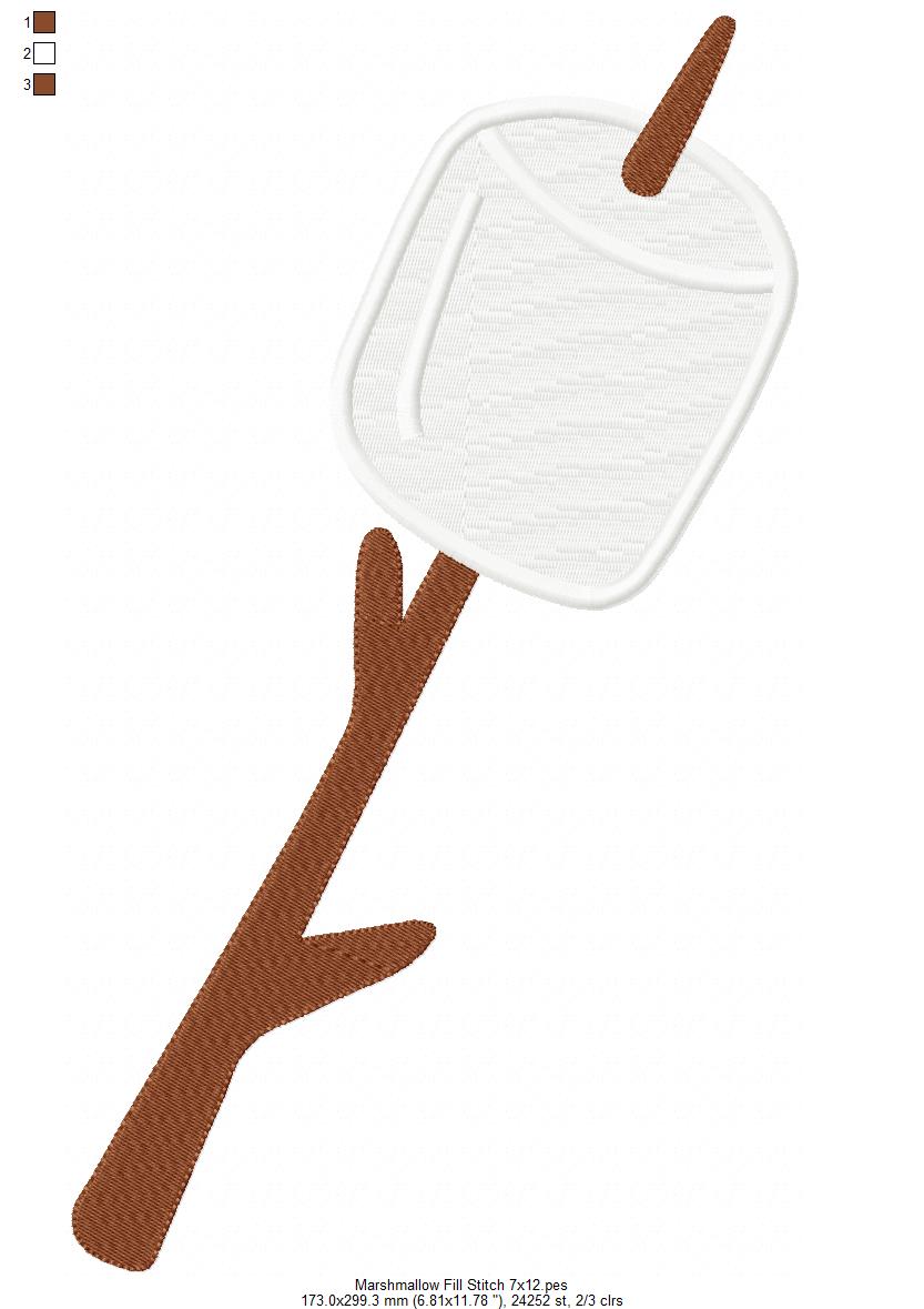 Marshmallow - Fill Stitch