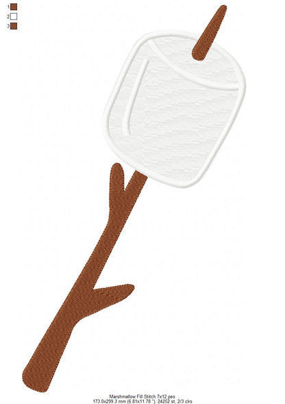 Marshmallow - Fill Stitch