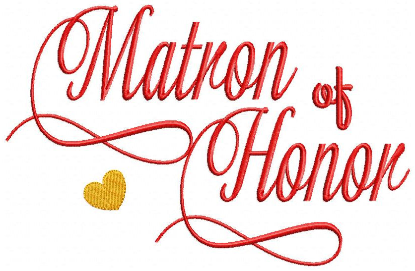 Matron of Honor - Fill Stitch