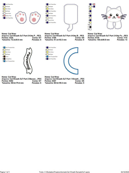 Kitty Meowcome Ornament - ITH Project - Machine Embroidery Design