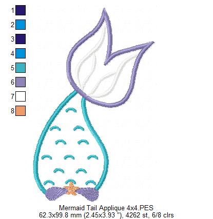 Mermaid Tail - Applique