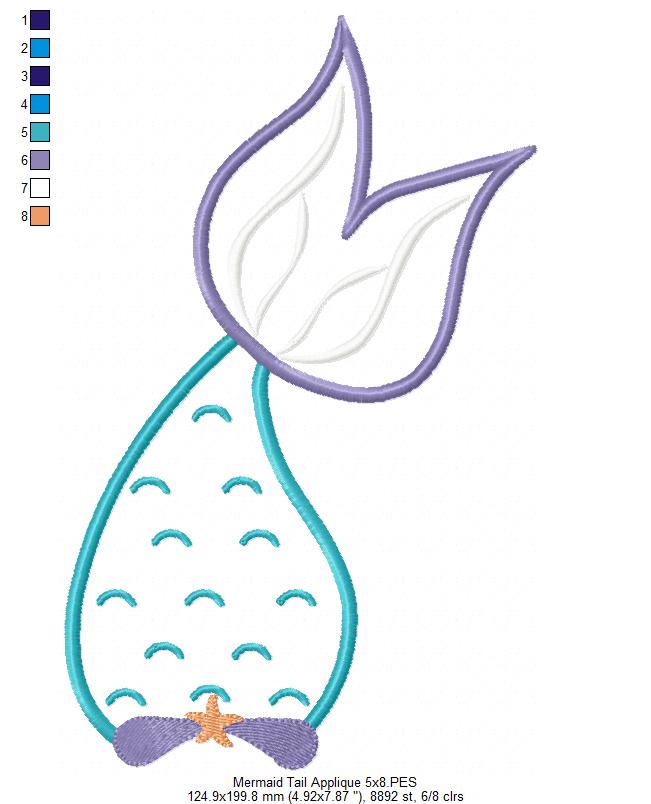 Mermaid Tail - Applique