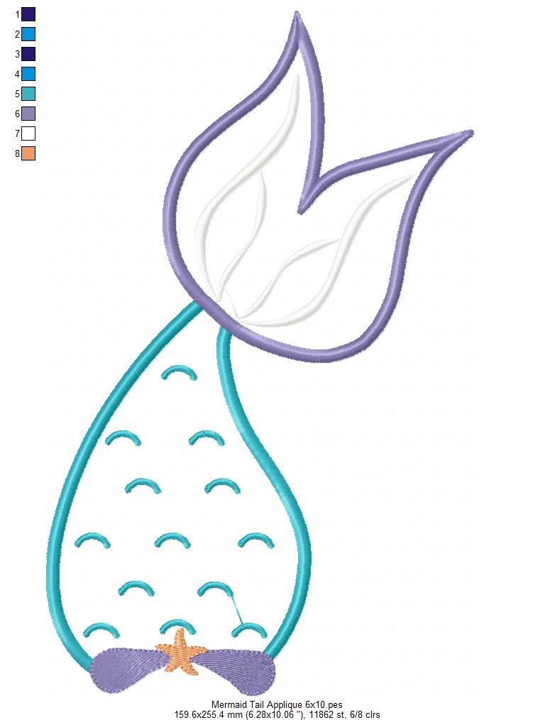 Mermaid Tail - Applique