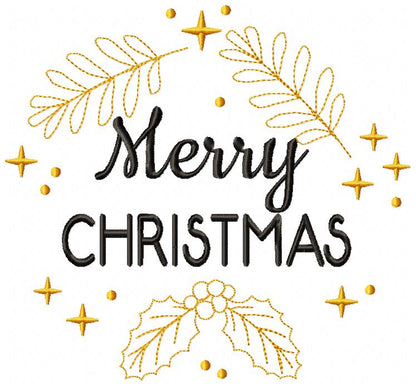 Christmas Gold Collection - Fill Stitch - Set of 6 designs
