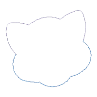 Sugar Skull Kitty Head – Appliqué – Machine Embroidery Design