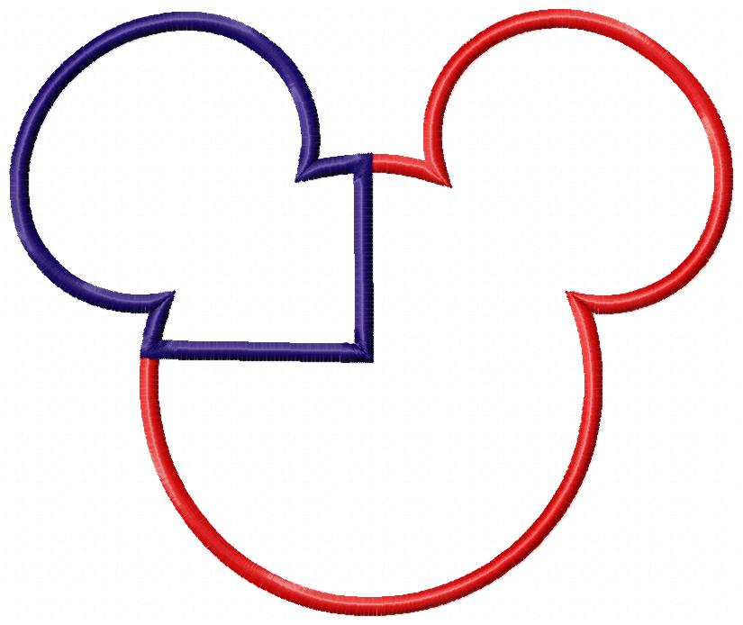 4th of July Mouse Ears Boy - Applique