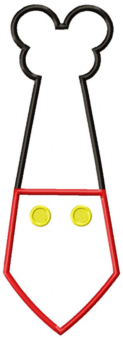 Mouse Ears Boy Tie - Applique
