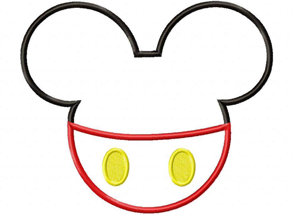 Mouse Ears Boy - Applique - Machine Embroidery Design