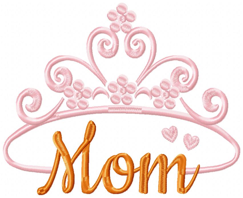 Mom Crown - Fill Stitch