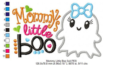 Mommy Little Boo - Applique