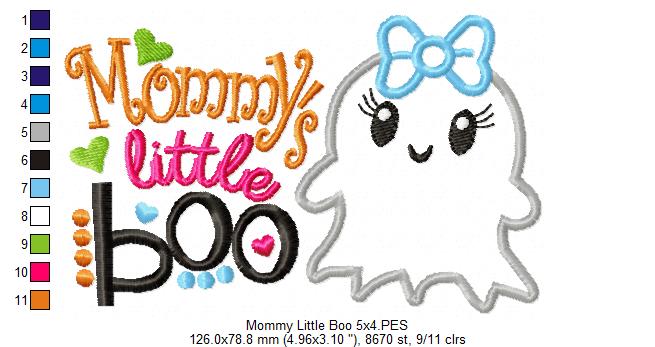 Mommy Little Boo - Applique