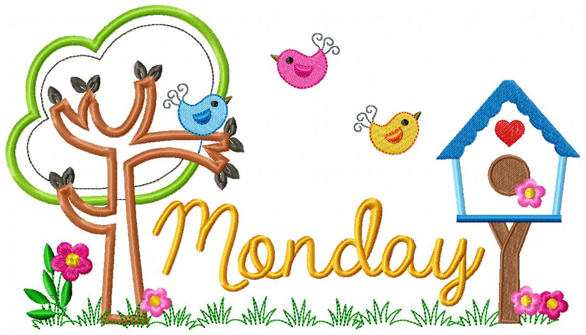 Days of the Week - Applique & Fill Stitch