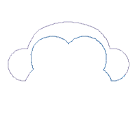 Monkey - Applique - Machine Embroidery Design