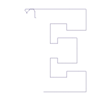 Monogram E and Flowers - Applique