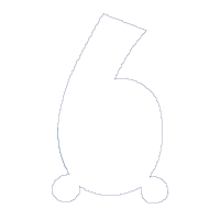 Monster Birthday Number 6 Six 6th Birthday - Applique