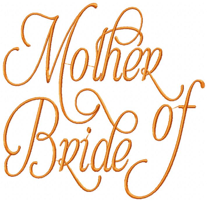 Mother of Bride - Fill Stitch
