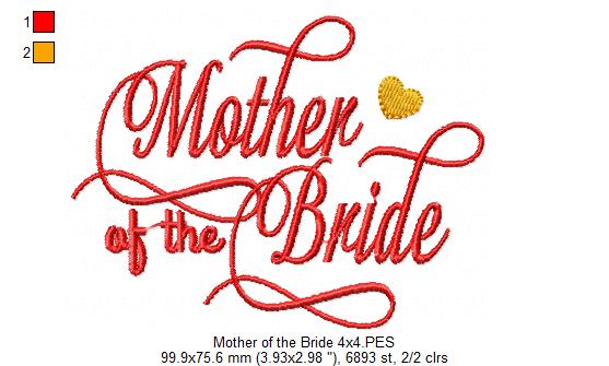 Mother of the Bride - Fill Stitch