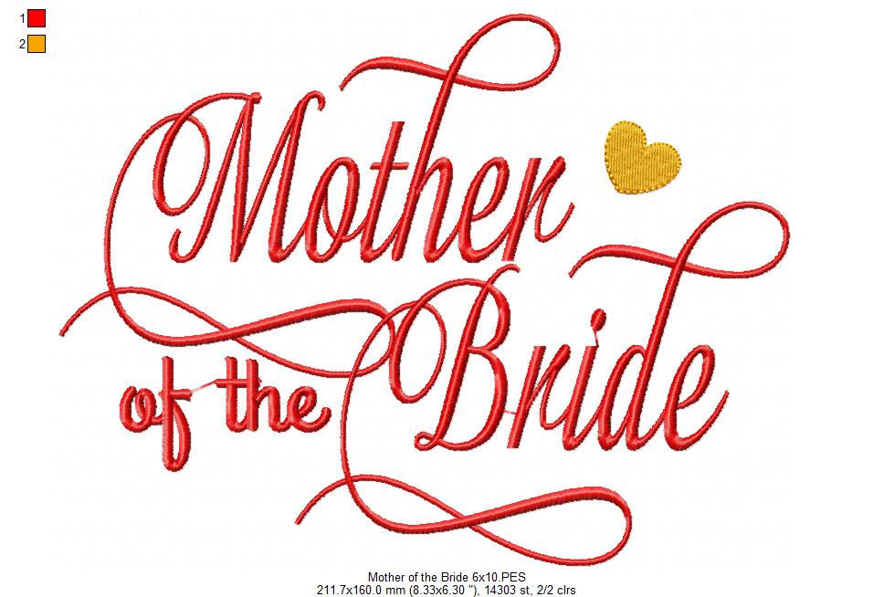 Mother of the Bride - Fill Stitch