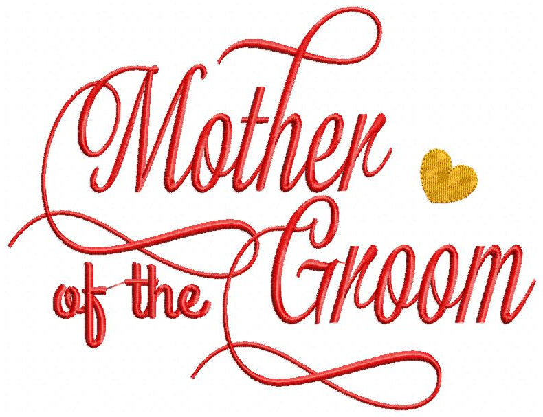 Mother of the Groom - Fill Stitch