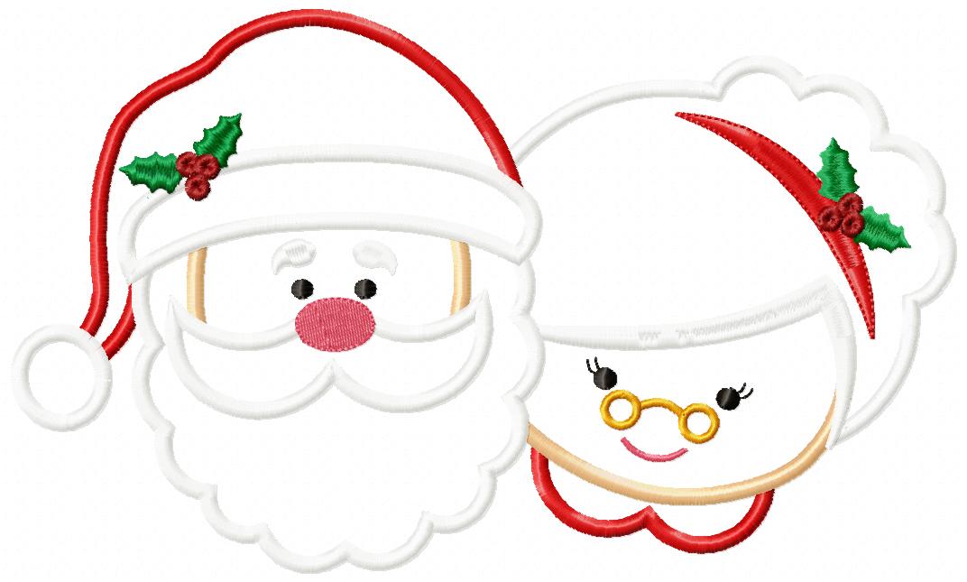 Santa and Mrs. Claus - Applique