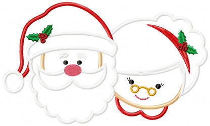 Santa and Mrs. Claus - Applique