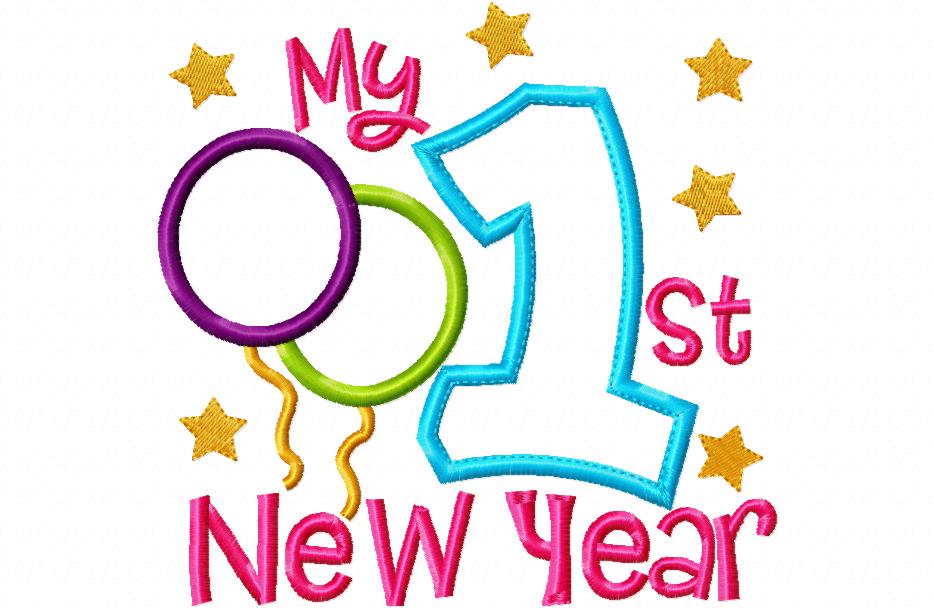 My 1st New Year - Applique