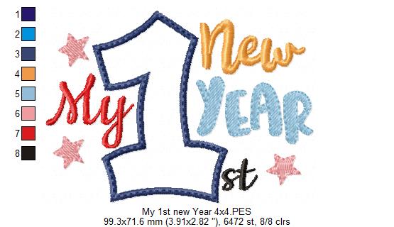 My 1st New Year - Applique