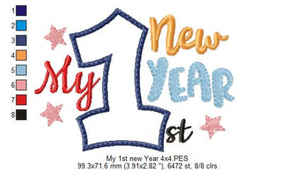 My 1st New Year - Applique