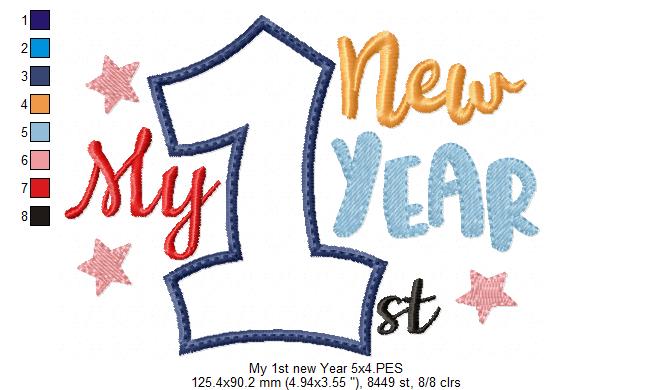 My 1st New Year - Applique