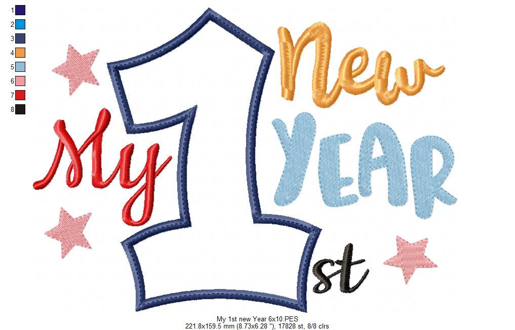 My 1st New Year - Applique