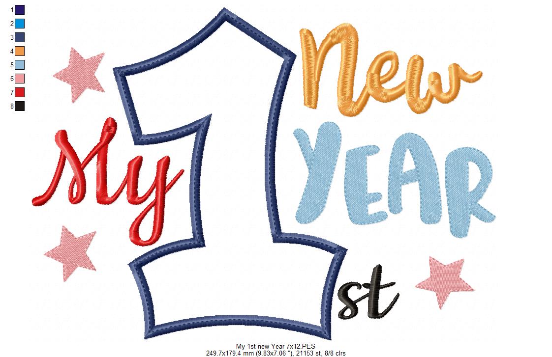 My 1st New Year - Applique