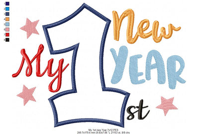 My 1st New Year - Applique