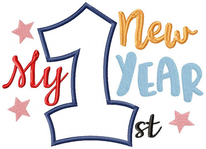 My 1st New Year - Applique