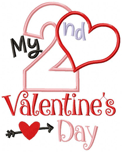 My 2nd Valentine's Day - Applique